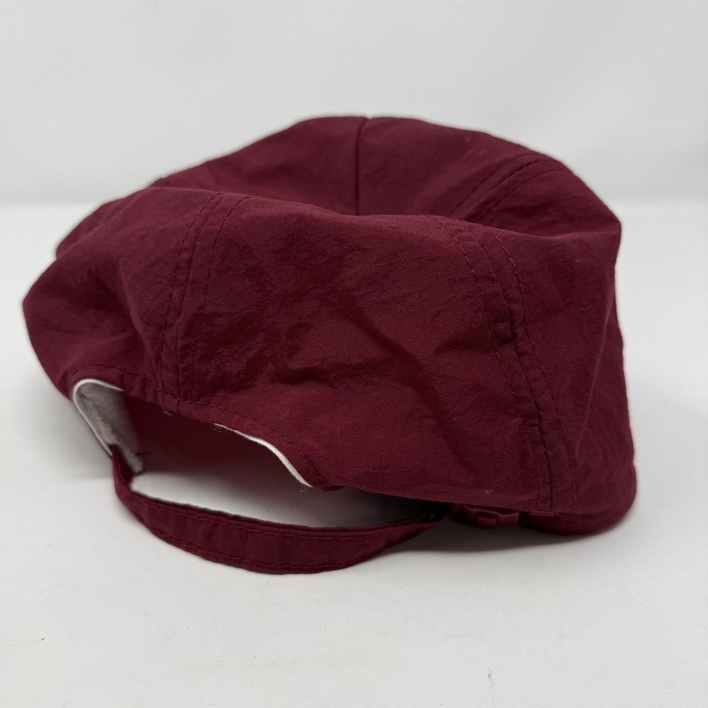 Vintage Bugle Boy Baseball Hat Cap Strap Back Burgundy Red Rope Mens One Size - Picture 3 of 6